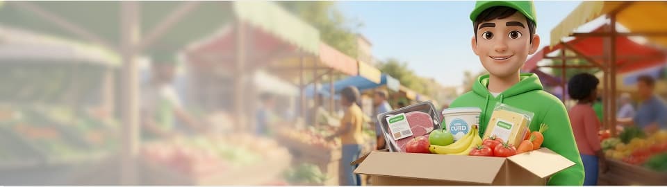 Свежие продукты с базаров